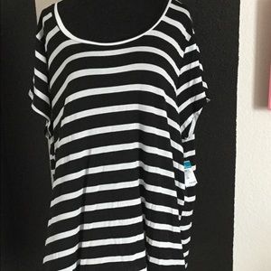 BNWT Black and White Stripped Top from Rue21